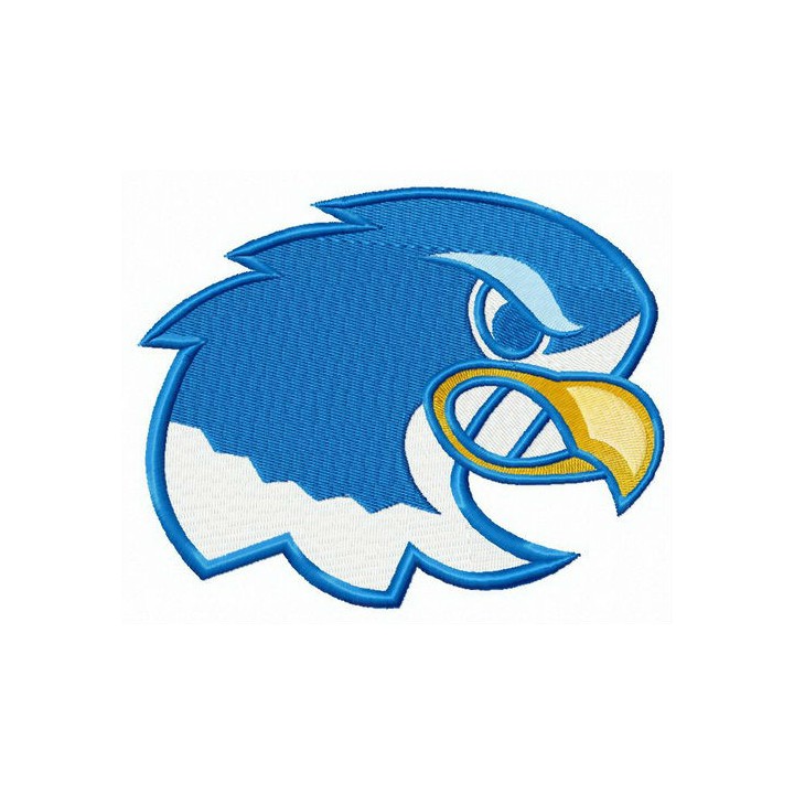 Notre Dame Falcons alternative logo embroidery design - Embroidery Design