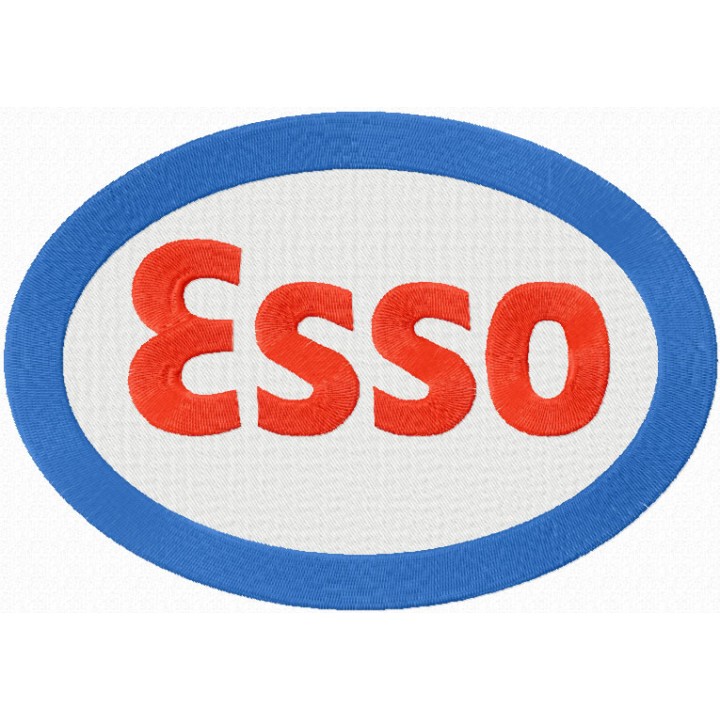 Esso logo embroidery design - Embroidery Design