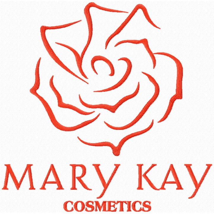 Mary Kay cosmetics logo embroidery design - Embroidery Design