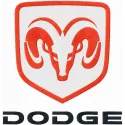 Dodge logo embroidery design showcasing intricate stitching patterns for automotive enthusiasts and hobbyists.