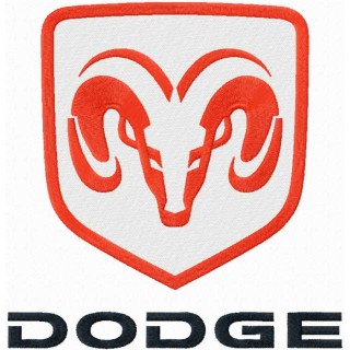 Dodge logo embroidery design - Embroidery Design