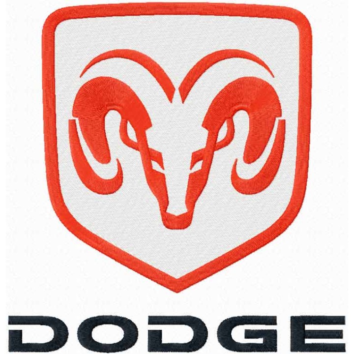 Dodge logo embroidery design - Embroidery Design