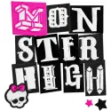 Embroidery design of the Monster High wordmark logo featuring skull and bones, ideal for custom apparel and accessories.