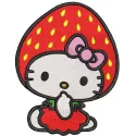 Preview of Hello Kitty Strawberry embroidery design featuring a cute character with strawberries.