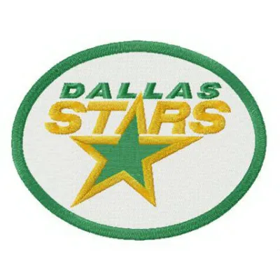 Dallas Stars logo embroidery design showcasing the team's emblem, ideal for stitching on caps and jerseys.