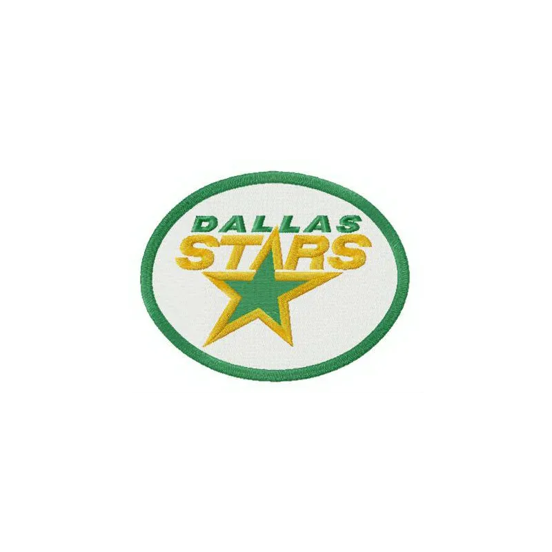 Dallas Stars logo embroidery design showcasing the team's emblem, ideal for stitching on caps and jerseys.