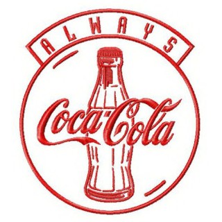 Always Coca-Cola embroidery design - Embroidery Design