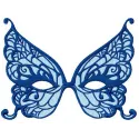 Preview of a butterfly mask embroidery design, showcasing intricate stitched motifs for creative mask making.