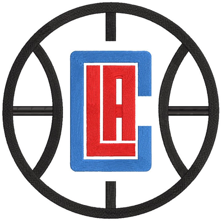 Los Angeles Clippers alternative logo 2016 embroidery design - Embroidery Design