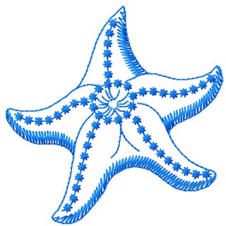 Sea star embroidery design - Embroidery Design