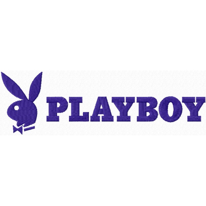 Playboy logo embroidery design - Embroidery Design