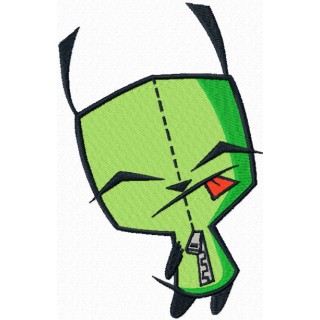 Invader Zim Gir embroidery design - Embroidery Design