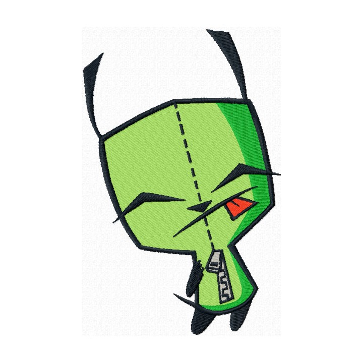 Invader Zim Gir embroidery design - Embroidery Design