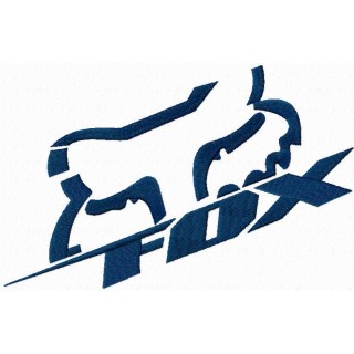 Fox Racing sport logo embroidery design - Embroidery Design