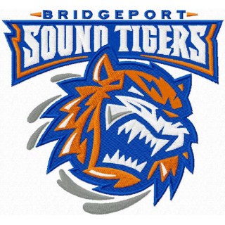 Bridgeport Sound Tigers logo embroidery design - Embroidery Design