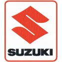 Suzuki logo embroidery design for auto and moto enthusiasts, ideal for jackets, caps, and accessories.