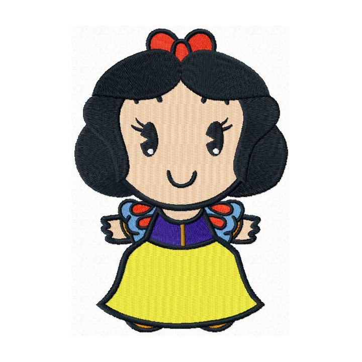 Disney Cuties Snow White ! embroidery design - Embroidery Design