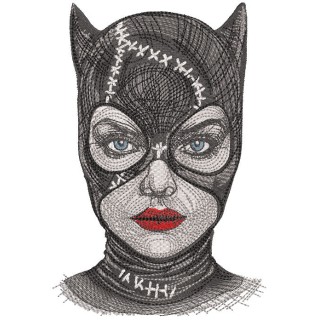 Catwoman Michelle Pfeiffer embroidery design - Embroidery Design