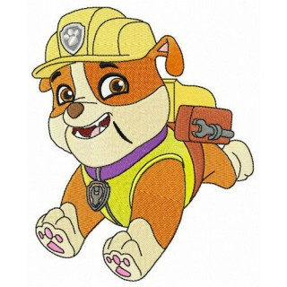 Rubble runs embroidery design - Embroidery Design