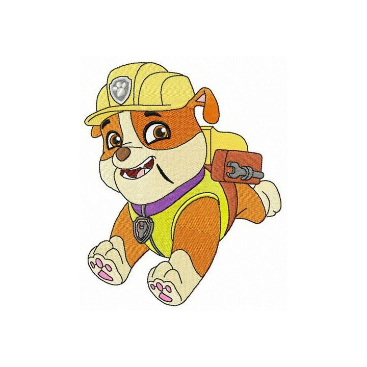 Rubble runs embroidery design - Embroidery Design