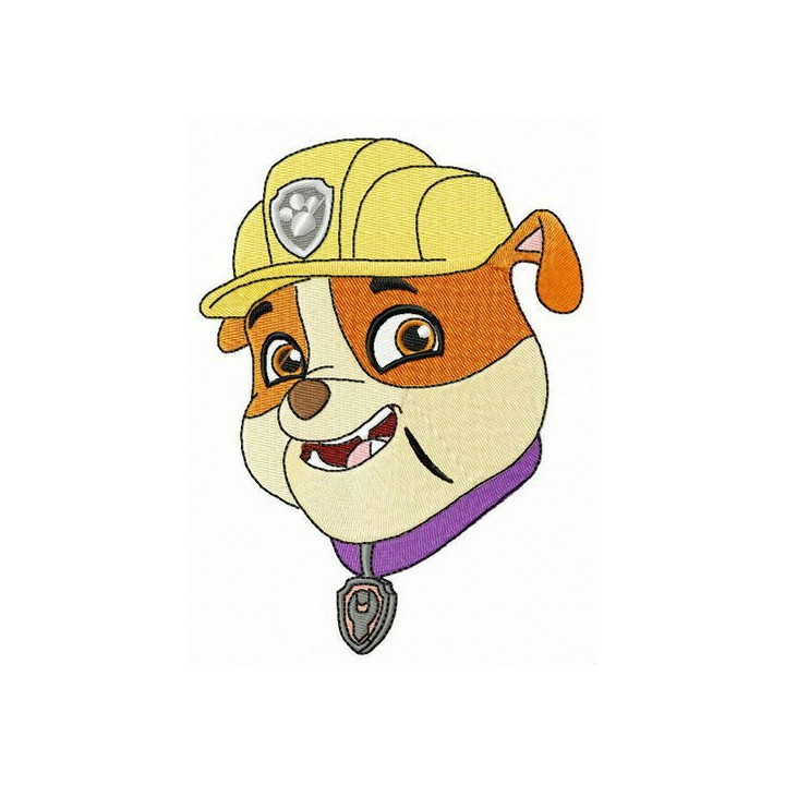 Puppy Rubble embroidery design - Embroidery Design