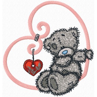 Tatty Teddy My love embroidery design - Embroidery Design