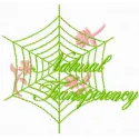 Preview of the Natural Transparency embroidery design featuring delicate insect motifs, perfect for various fabric projects.