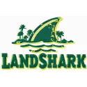 LandShark Lager logo embroidery design showcasing intricate stitching details for beverage-themed crafts.