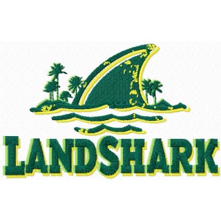 LandShark Lager logo embroidery design - Embroidery Design