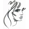 Preview of 'My Beautiful Lady' embroidery design featuring elegant stitched motifs for women's apparel.