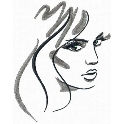 Preview of 'My Beautiful Lady' embroidery design featuring elegant stitched motifs for women's apparel.