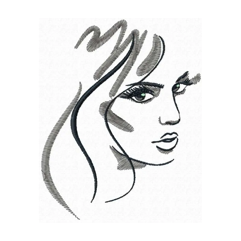 Preview of 'My Beautiful Lady' embroidery design featuring elegant stitched motifs for women's apparel.