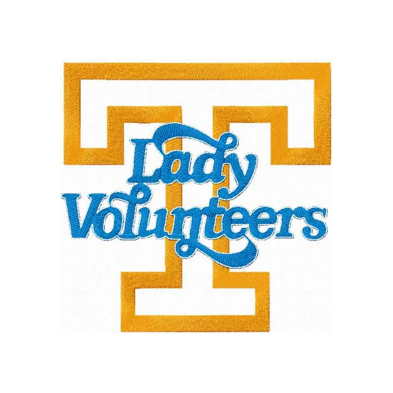 Preview of Lady Volunteers embroidery design featuring intricate stitching patterns for fans of Tennessee Volunteers.
