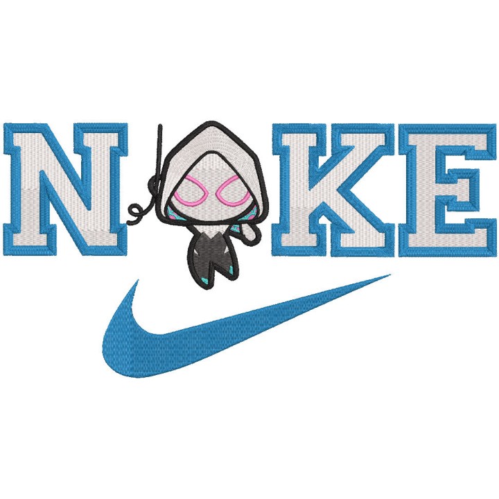 Nike Spider-Gwen embroidery design - Embroidery Design