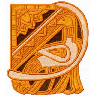 Bird pyramid spirit embroidery design - Embroidery Design