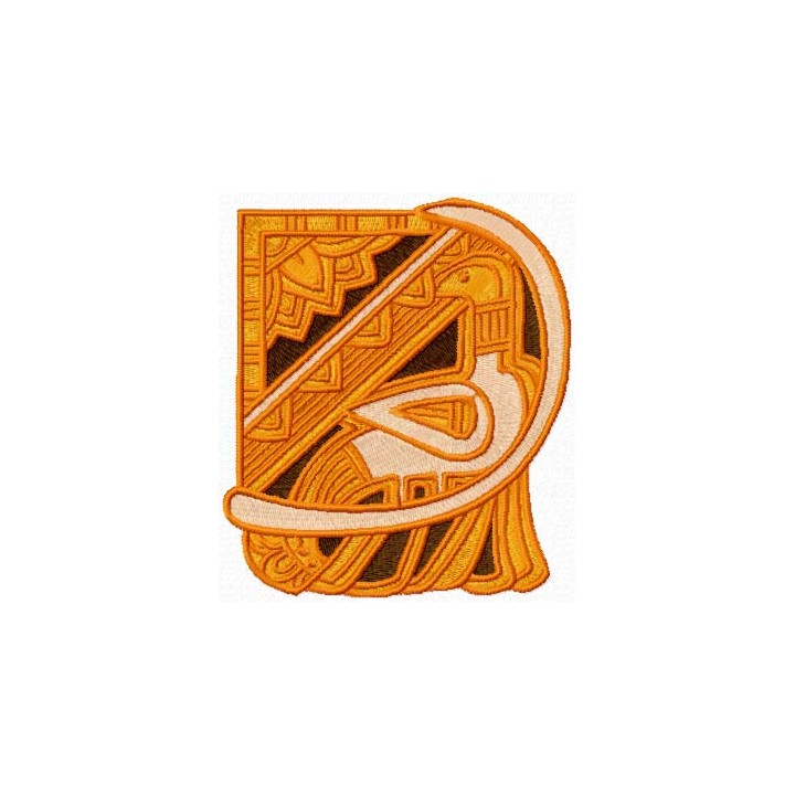 Bird pyramid spirit embroidery design - Embroidery Design