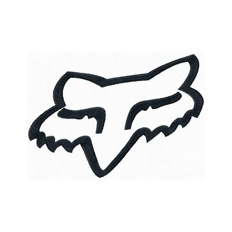 Preview of the Fox Racing Logo embroidery design, showcasing intricate stitching patterns for your projects.