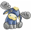 Jock embroidery design featuring a charming woodland animal motif, ideal for embellishing various fabric items.