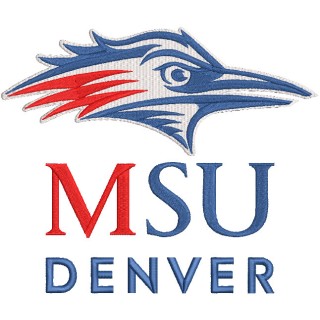 MSU of Denver logo embroidery design - Embroidery Design