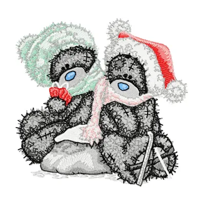 Adorable teddy bear embroidery design featuring a cute bear wanting ice cream, ideal for kids' clothing and accessories.