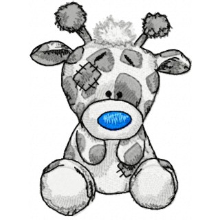 Twiggy Giraffe embroidery design - Embroidery Design
