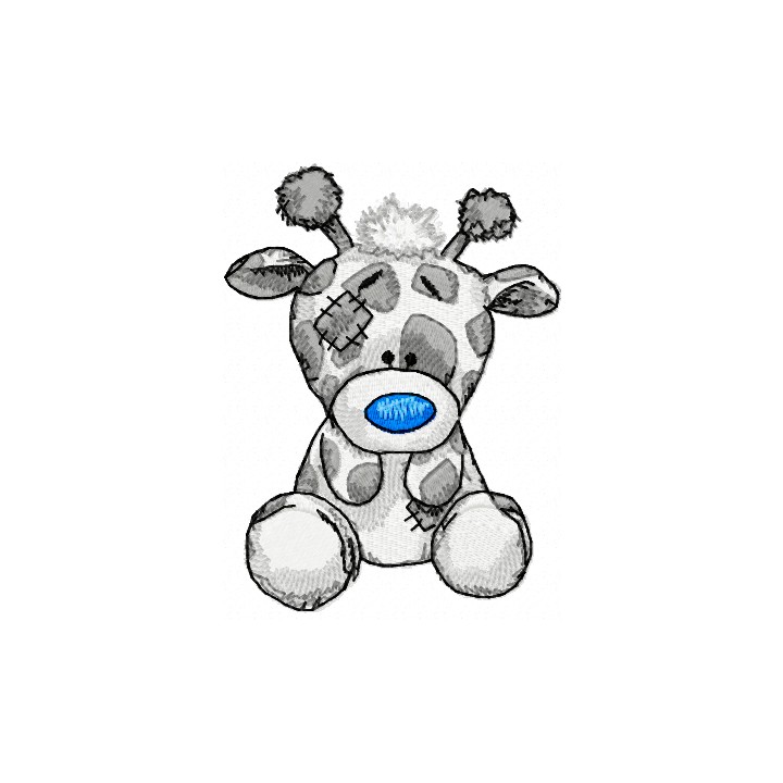 Twiggy Giraffe embroidery design - Embroidery Design