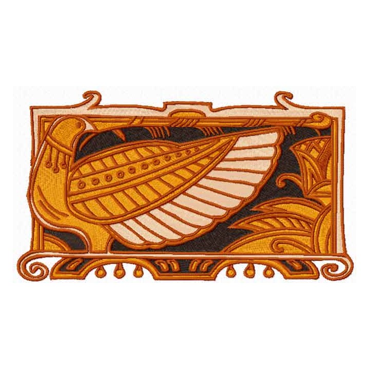 Bird guard embroidery design - Embroidery Design