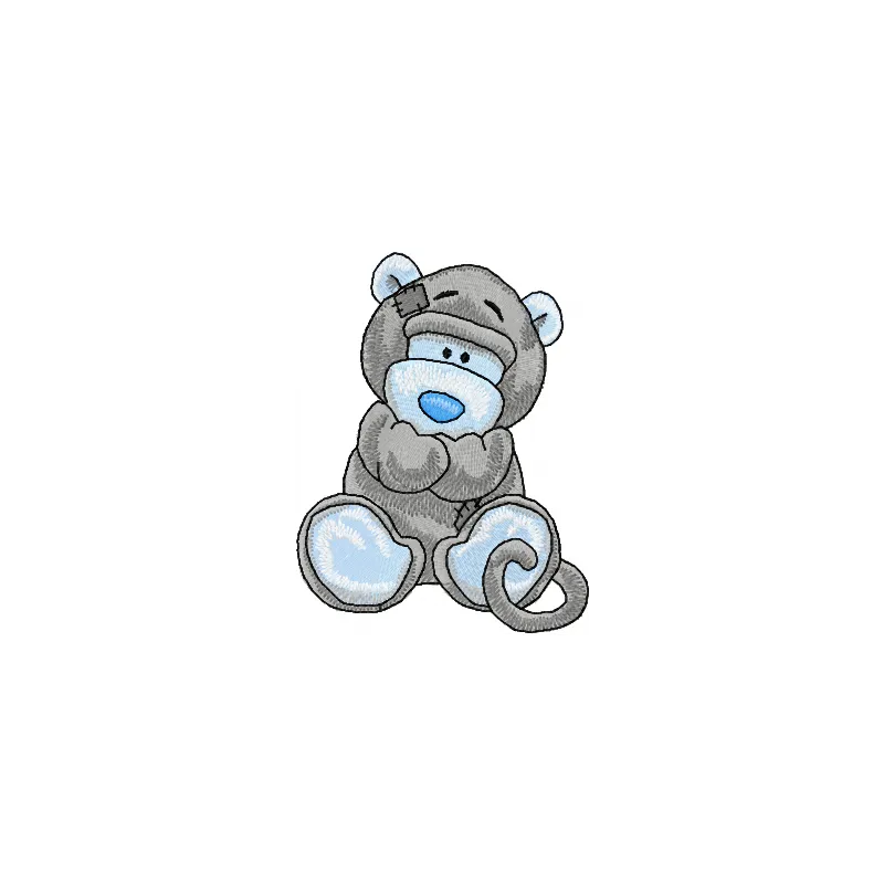 Preview of Giggles embroidery design featuring adorable woodland animals, perfect for stitching on baby onesies or pillows.