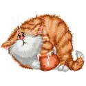 Preview of the 'My Loved Home Gangster' embroidery design featuring a playful cat motif.