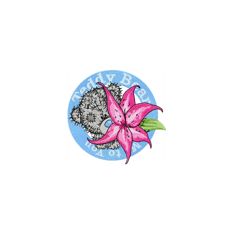 Teddy Bear Me to You embroidery design showcasing a cute tatty teddy motif for stitching on various items.