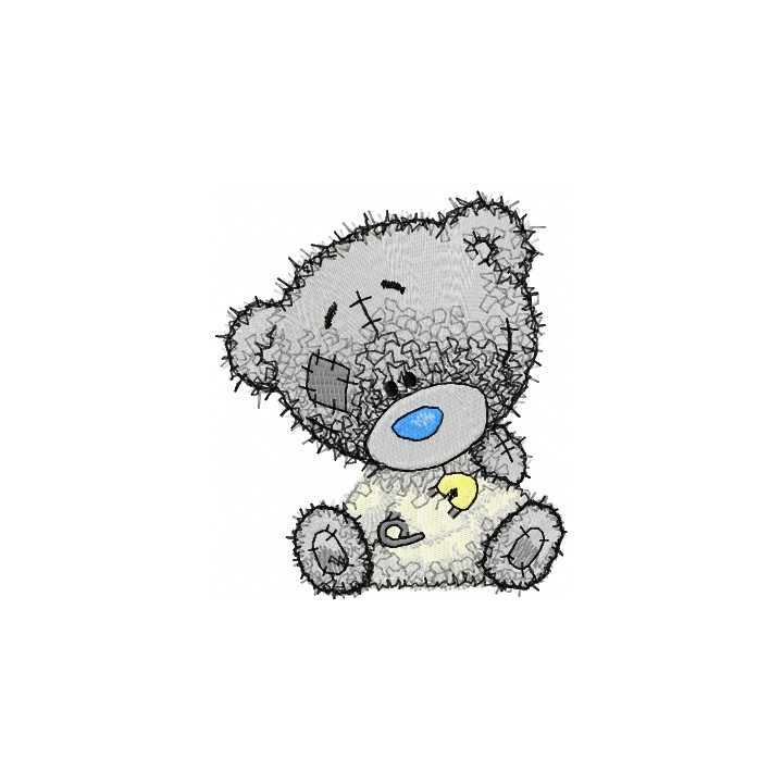 Teddy bear I dressed myself embroidery design - Embroidery Design