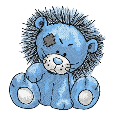 Rocky Lion embroidery design showcasing a majestic lion motif, perfect for stitching on t-shirts or tote bags.