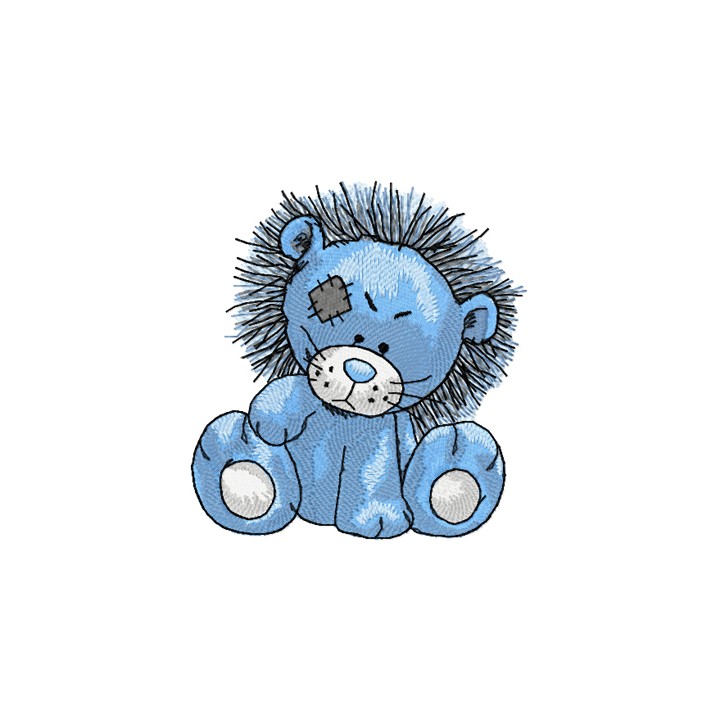 Rocky Lion embroidery design - Embroidery Design