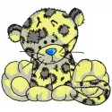 Leo embroidery design featuring a majestic tiger motif, showcasing intricate stitching details for your projects.